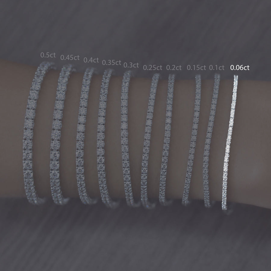 Classico Tennis Bracelet - Lab Grown Diamond 18ct Gold