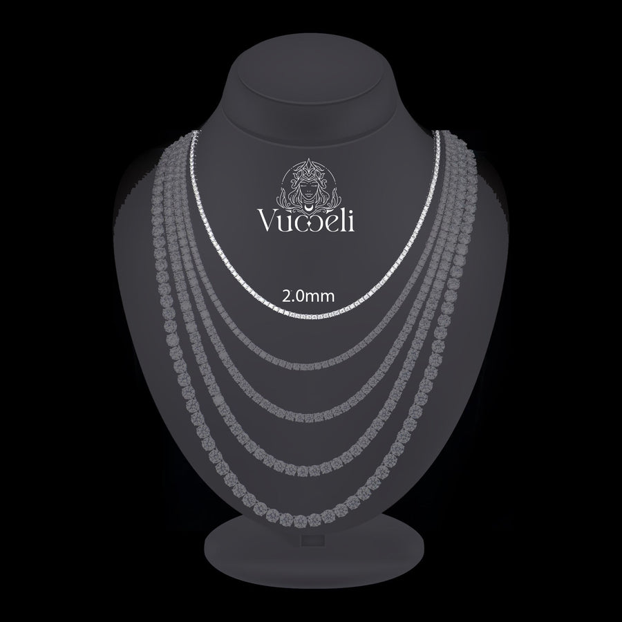 Classico Tennis Necklace - Lab Grown Diamonds