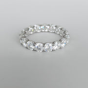 Cerchio Infinito - 18K White Gold Lab Grown Diamonds Eternity Wedding Band