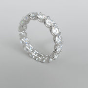 Cerchio Infinito - 18K White Gold Lab Grown Diamonds Eternity Wedding Band
