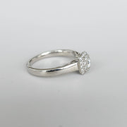 Doppio Fulgore - 18K Gold Double Halo Lab Grown Diamonds Ring