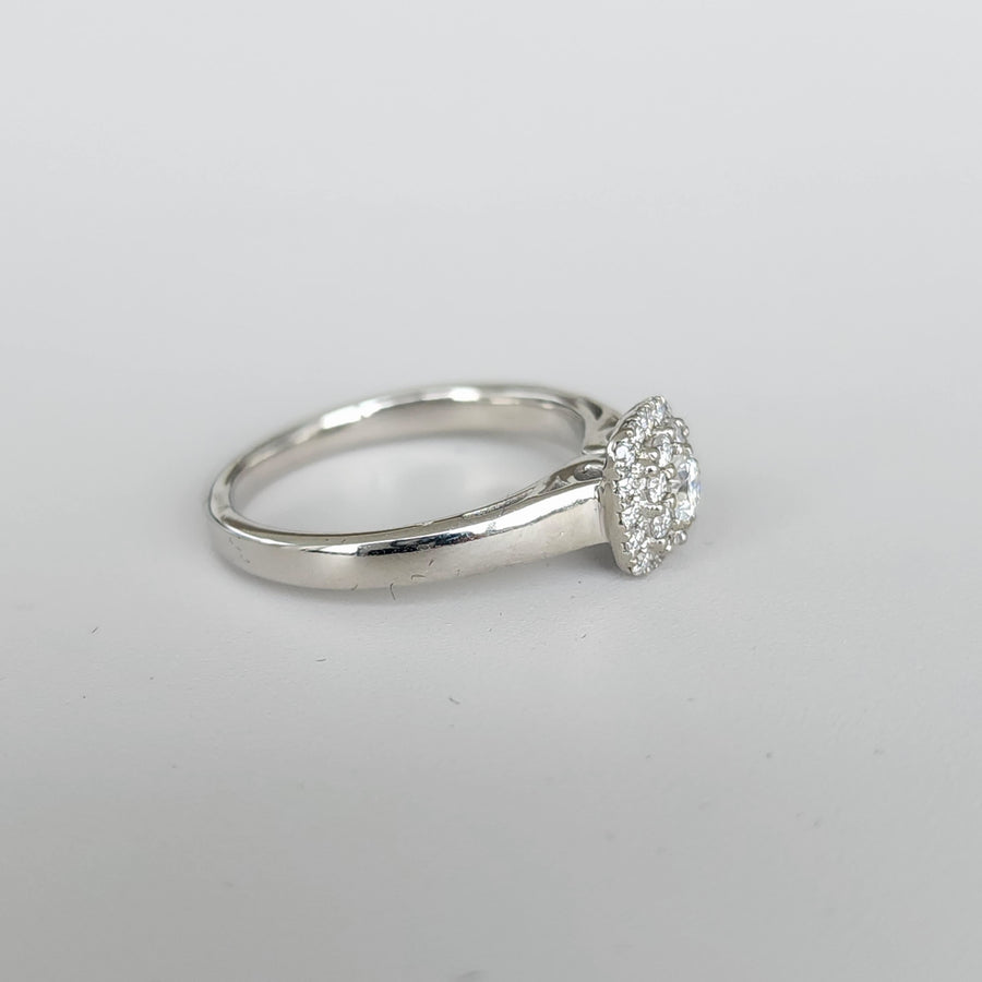 Doppio Fulgore - 18K Gold Double Halo Lab Grown Diamonds Ring