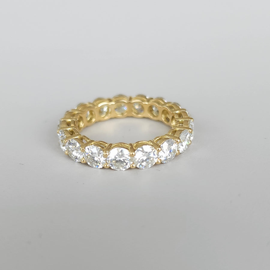 Fascia Eterna - 18K Gold Lab Grown Diamonds Eternity Band