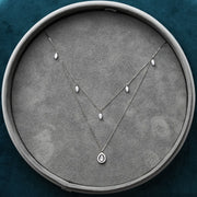 Viva - Two-tier Stacked Lab Grown Diamonds 18ct Gold Necklace