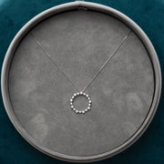 La Donna - Circle Lab Grown Diamonds Necklace in 18ct Gold