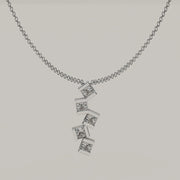Cubo - Cascading Lab Grown Diamonds Necklace 18ct Gold