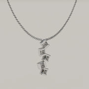 Cubo - Cascading Lab Grown Diamonds Necklace 18ct Gold