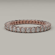 Gemma - Eternity Moissanite 18ct Gold Ring - Vucceli