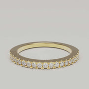 Eterna Brillantezza - Half Eternity Moissanite 18ct Gold Ring - Vucceli