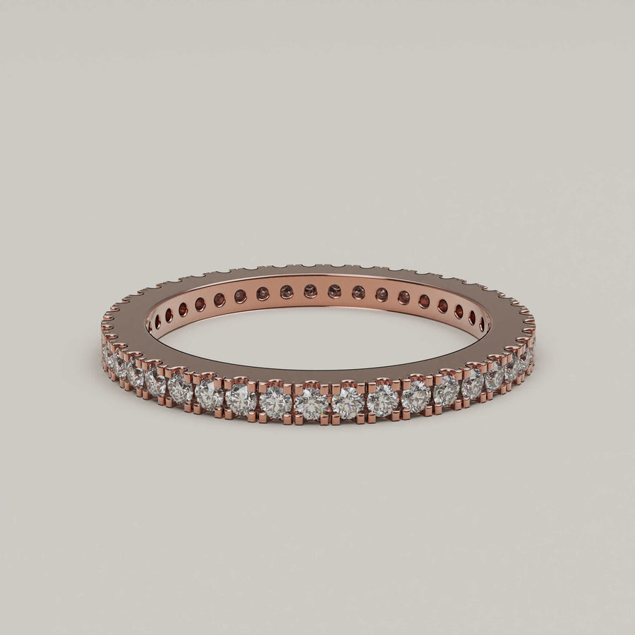 Carolina - Eternity Moissanite 18ct Gold Ring - Vucceli