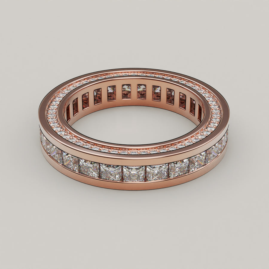 Regale Eterno - Stunning Princess Eternity Ring - Vucceli