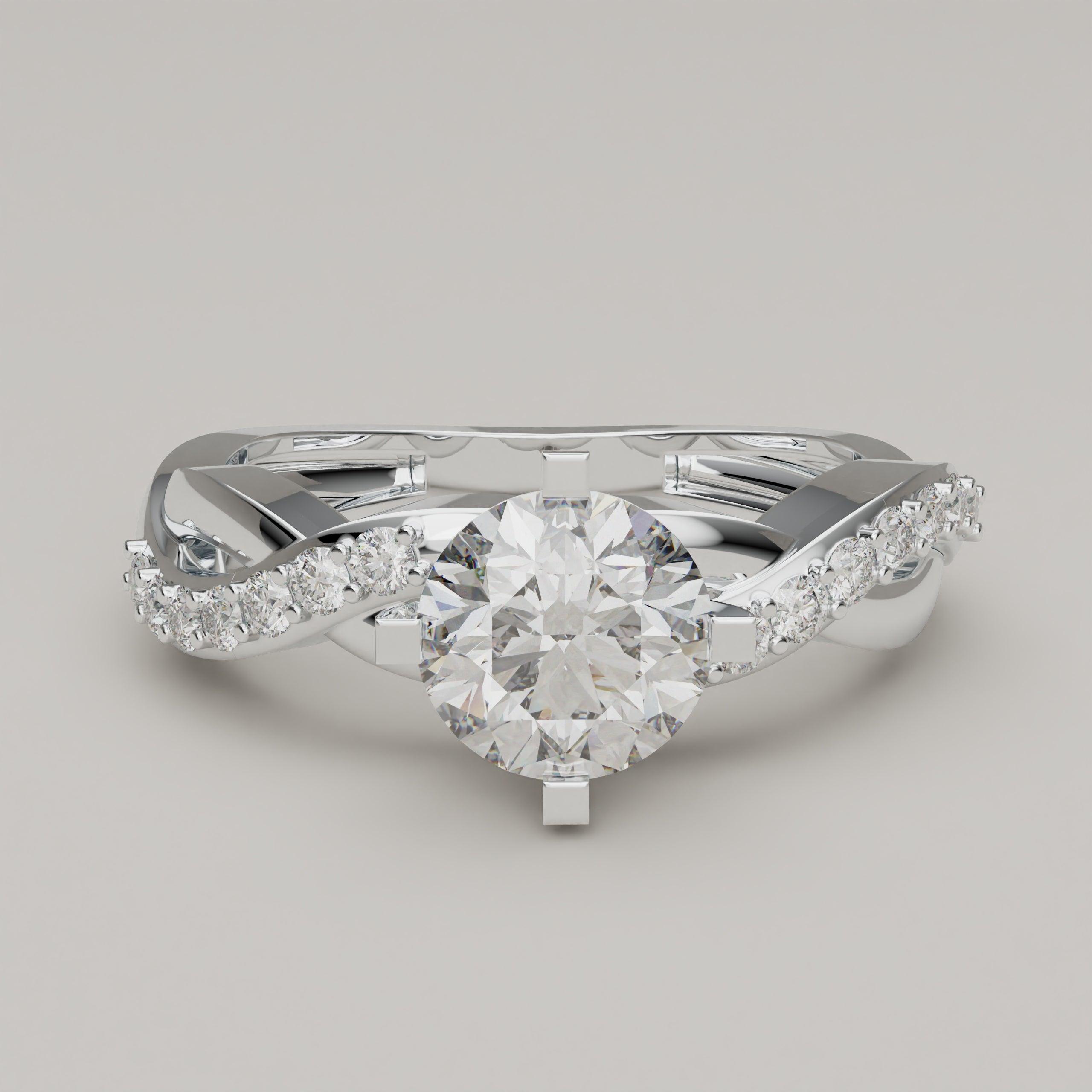 Amora- 1 Carat Gold Engagement Ring - Vucceli