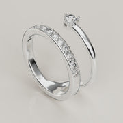 VitaDuo- Trendy Engagement ring 18ct Gold - Vucceli