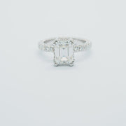 Luxe Emeraude - Full Pave Solitaire Grown Diamonds Ring