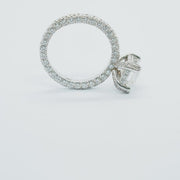 Luxe Emeraude - Full Pave Solitaire Grown Diamonds Ring