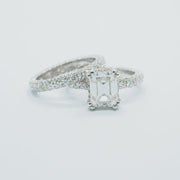 Luxe Emeraude - Full Pave Solitaire Grown Diamonds Ring