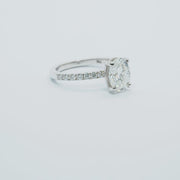 Eterna Grace - Oval Modern Solitaire Lab Grown Diamond Ring