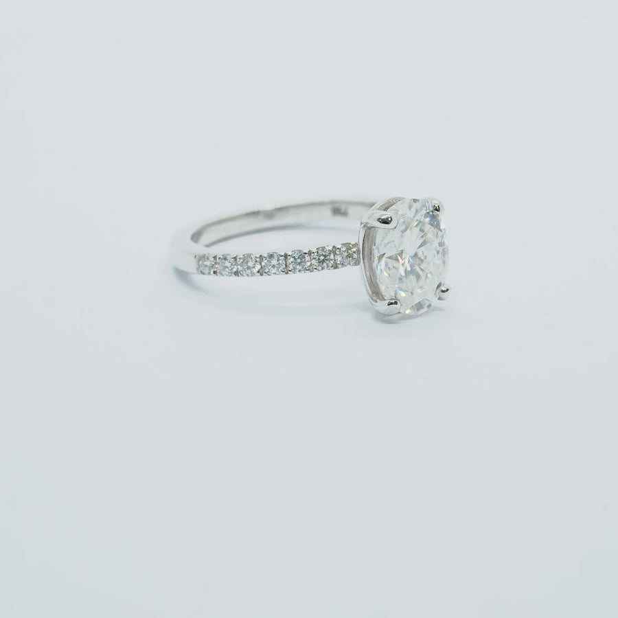 Eterna Grace - Oval Modern Solitaire Lab Grown Diamond Ring