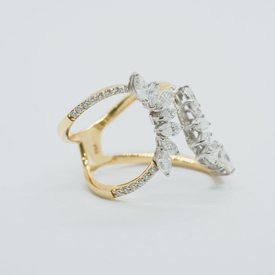 Vento Marquise - Majestic Marquise and Pear Lab Grown Diamonds Ring