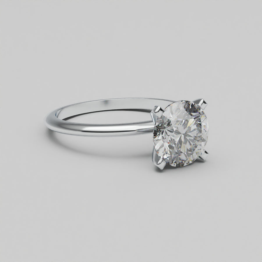 Amore - Round 2ct - Plain Lab Diamond ring