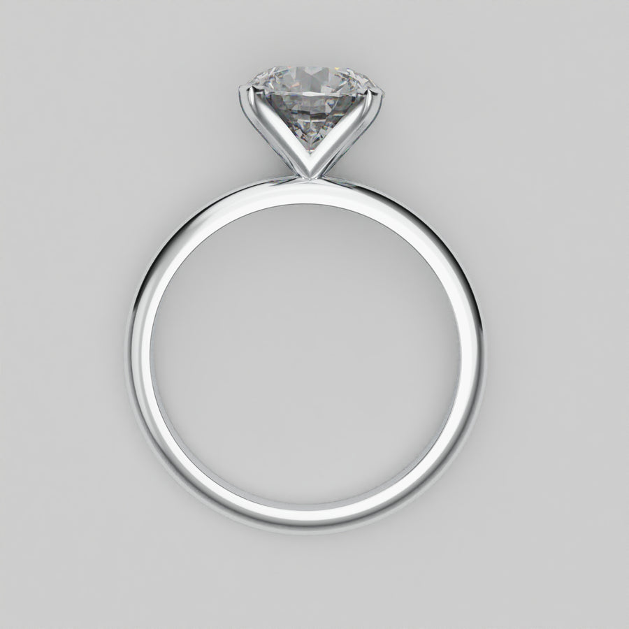 Amore - Round 2ct - Plain Lab Diamond ring
