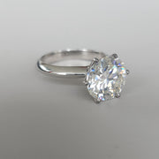 Tesoro Solitario - Solitaire Engagement Ring - 5 Carat Lab Grown Diamonds 18K Gold