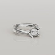 Scintilla Dolce- Bague Solitaire de Fiançailles 1ct