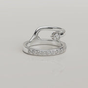 VitaDuo- Trendy Engagement ring 18ct Gold - Lab Grown Diamonds