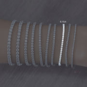 Monarca - Bracelet intemporel en or 18 carats avec moissanite de tennis