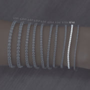 Monarca - Bracelet intemporel en or 18 carats avec moissanite de tennis
