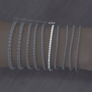 Monarca - Bracelet intemporel en or 18 carats avec moissanite de tennis