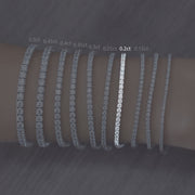 Monarca - Bracelet intemporel en or 18 carats avec moissanite de tennis