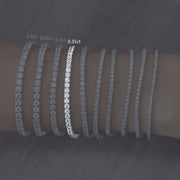 Monarca - Bracelet intemporel en or 18 carats avec moissanite de tennis