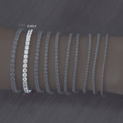 Monarca - Bracelet intemporel en or 18 carats avec moissanite de tennis