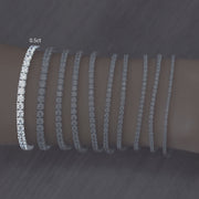 Monarca - Bracelet intemporel en or 18 carats avec moissanite de tennis