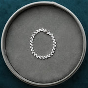 Fascino Fiorito - Bracelet Moissanite design feuille en or 18 carats