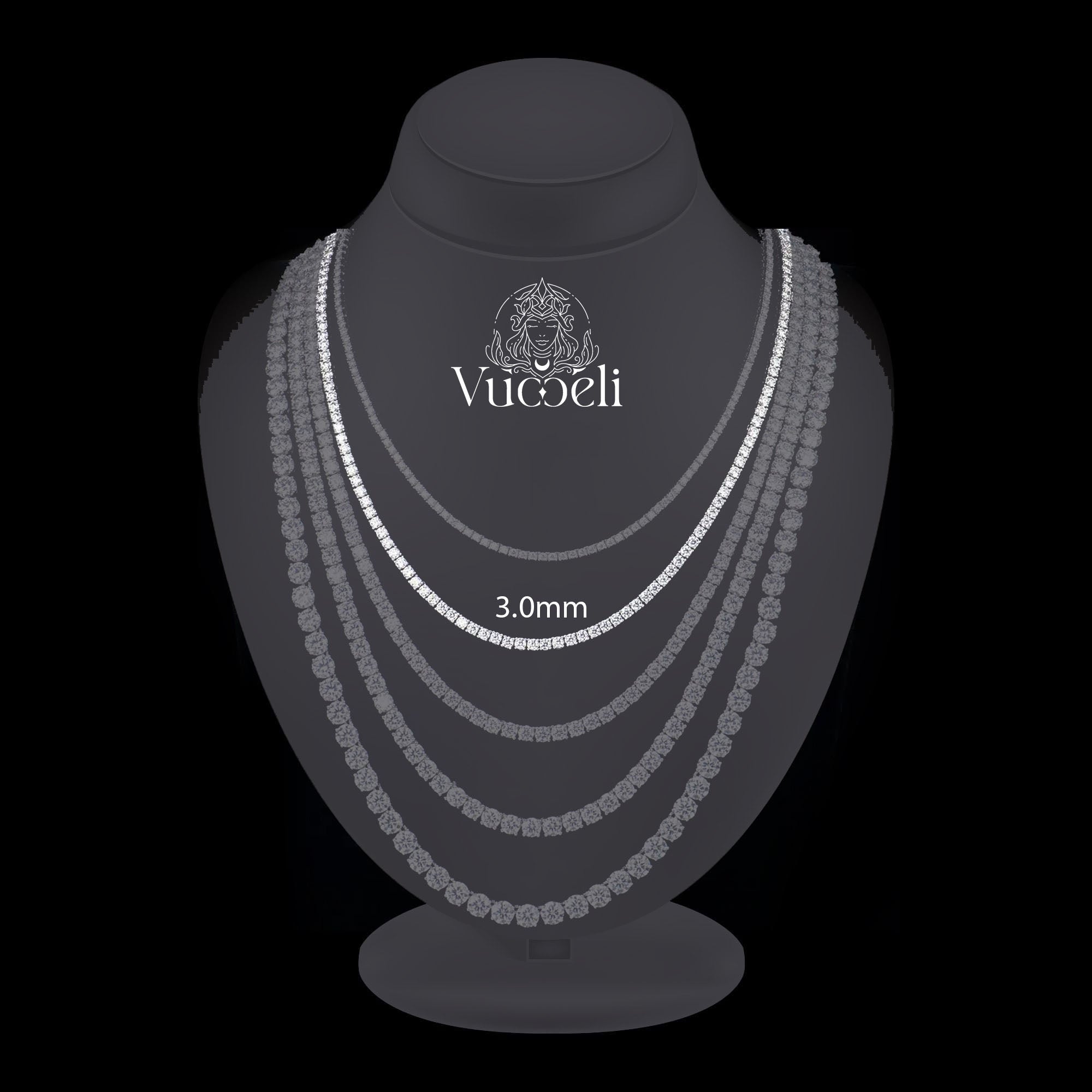 Classico Tennis Necklace - Lab Grown Diamonds – Vucceli