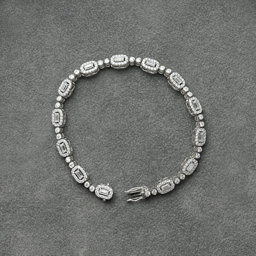 Armonia Smeraldo - Bracciale in oro con Moissanite