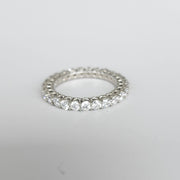 Gemma - Bague Éternité Moissanite en Or 18 Carats