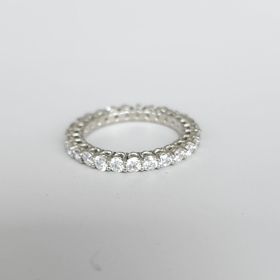 Gemma - Bague Éternité Moissanite en Or 18 Carats