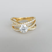 Luminanza - Anello Solitario da 1 carato con Moissanite