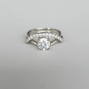 UnioneDuetto - Bague de fiançailles Moissanite 1,34 ct