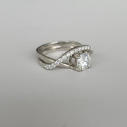 UnioneDuetto - Bague de fiançailles Moissanite 1,34 ct