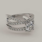 Luminanza - Anello Solitario da 1 carato con Moissanite