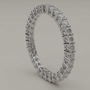 Gemma - Bague Éternité Moissanite en Or 18 Carats