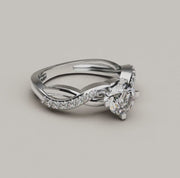 Amora- 1 Carat Lab Grown Diamond Gold Engagement Ring
